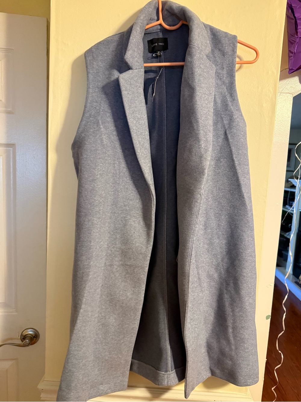 Love tree medium long vest new